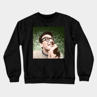 Buddy Holly - 1958 Colorized Sticker Crewneck Sweatshirt